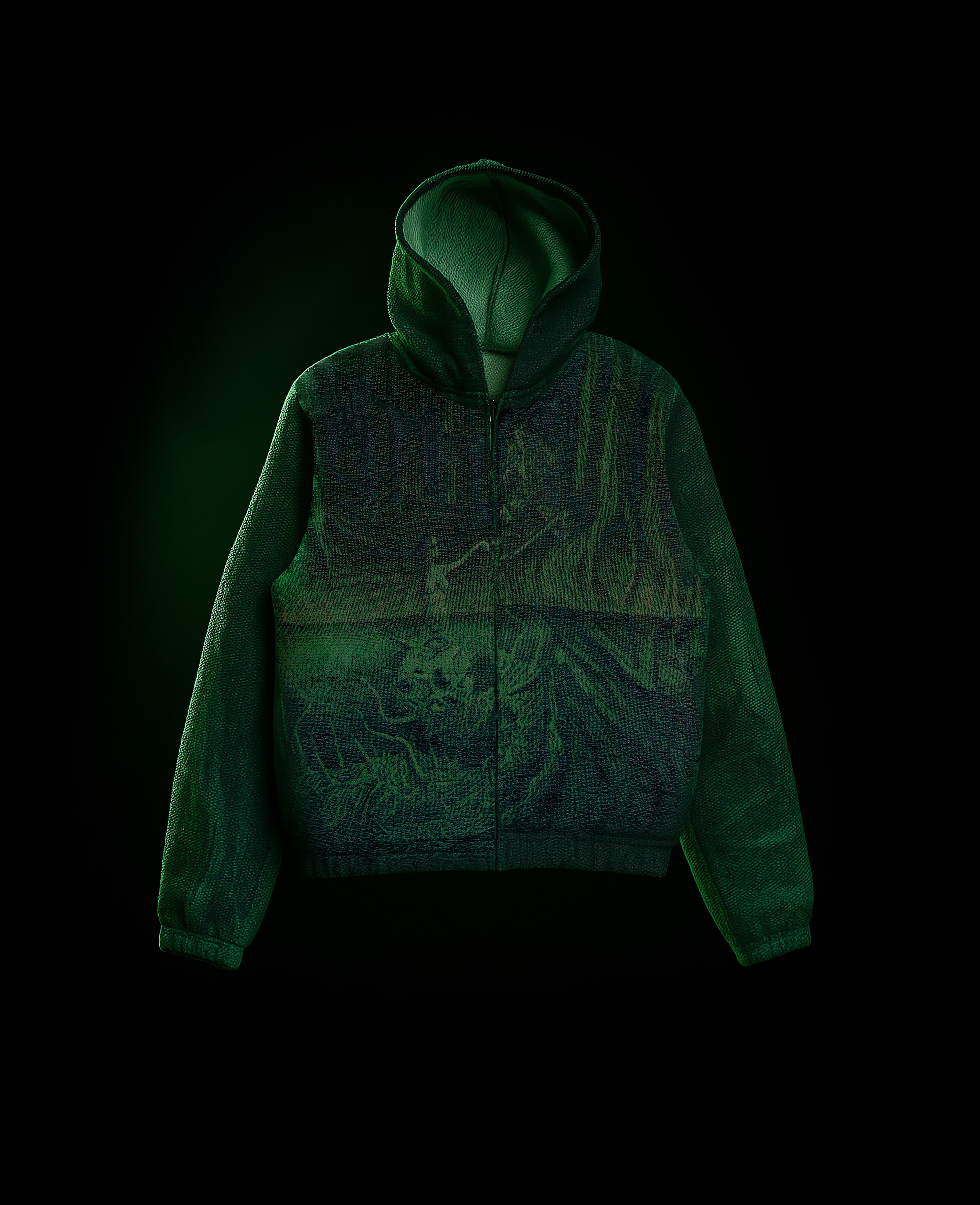 'DECEPTION' ZIP-UP HOODIE