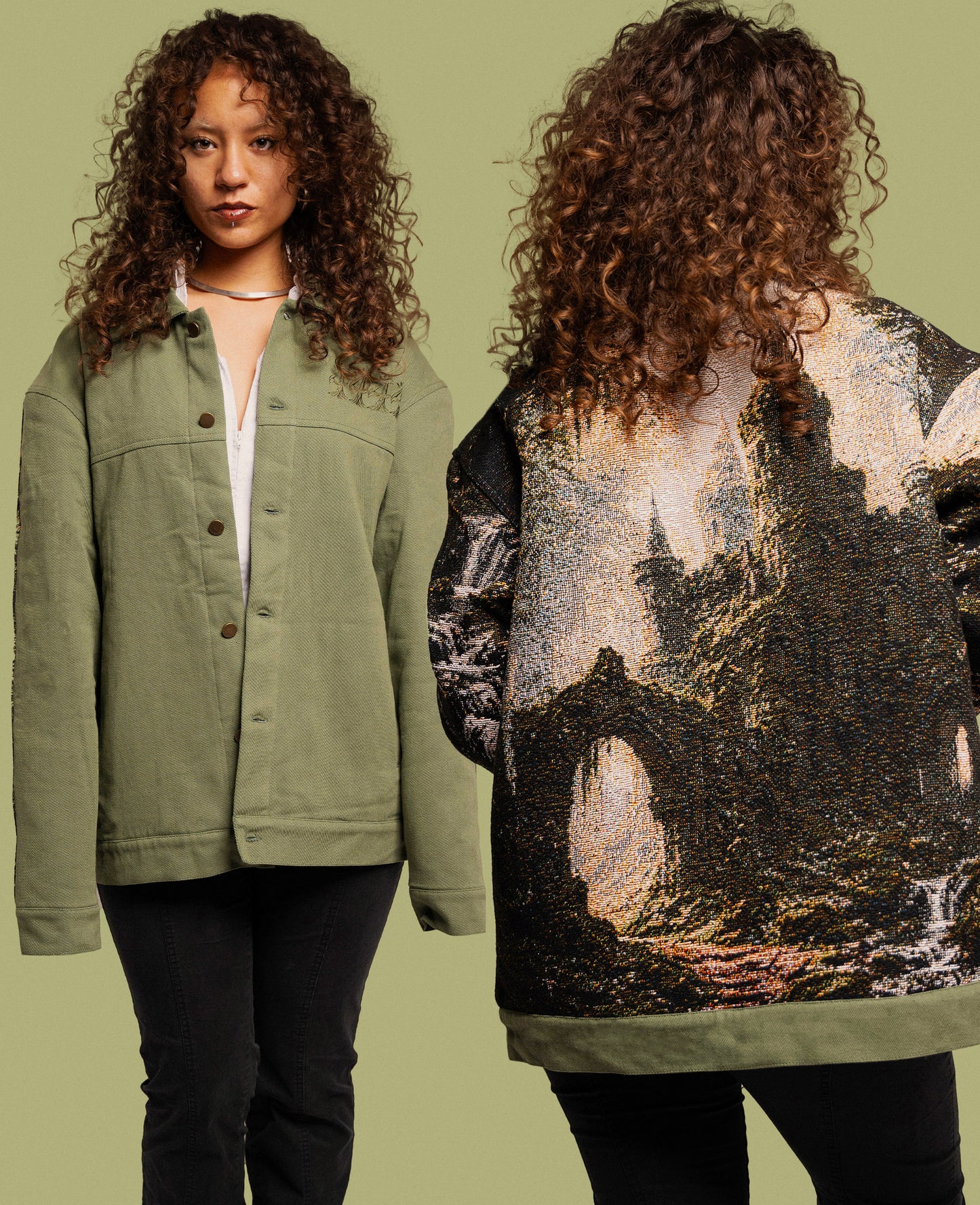 RUINS DENIM/WOVEN SET
