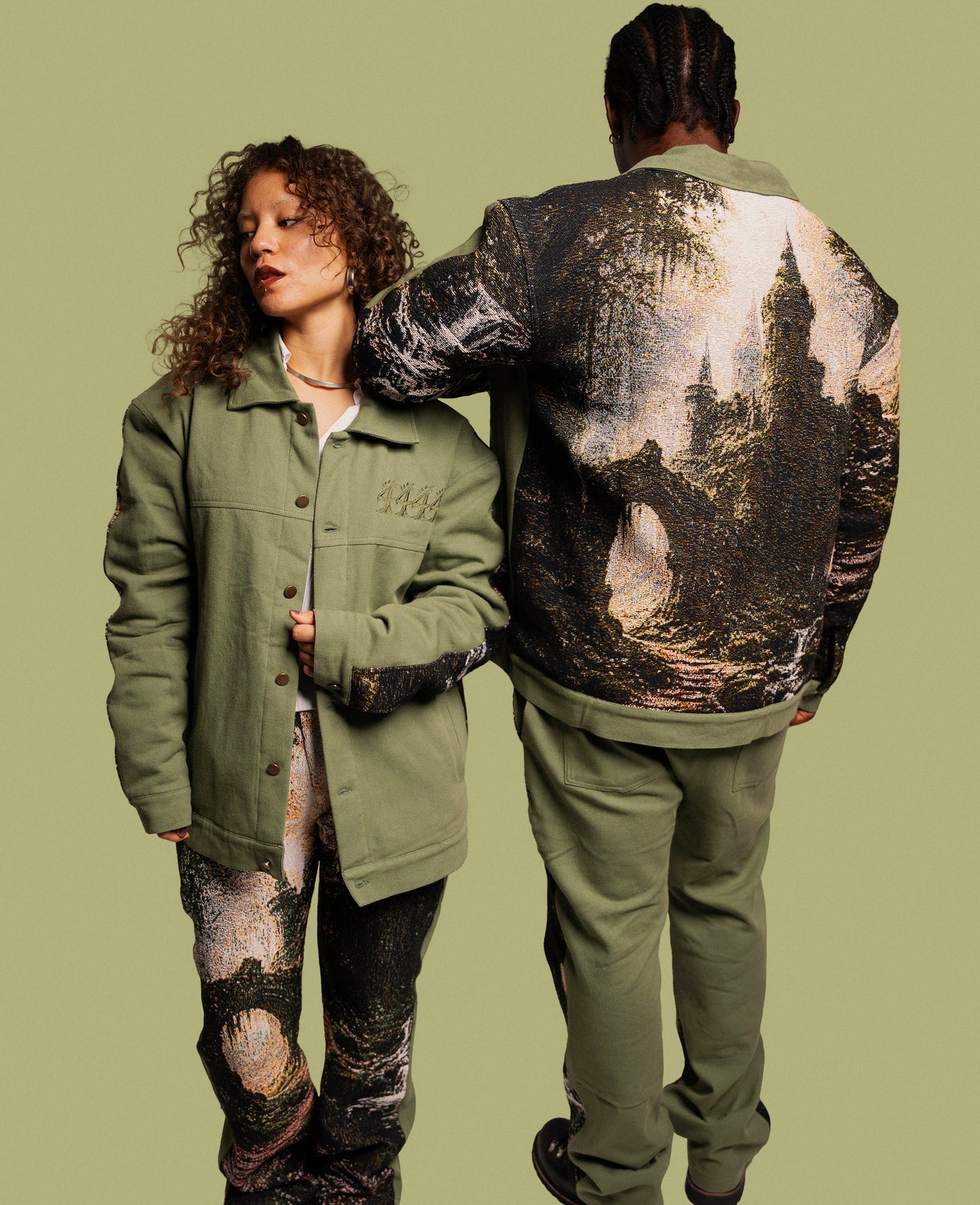 RUINS DENIM/WOVEN SET