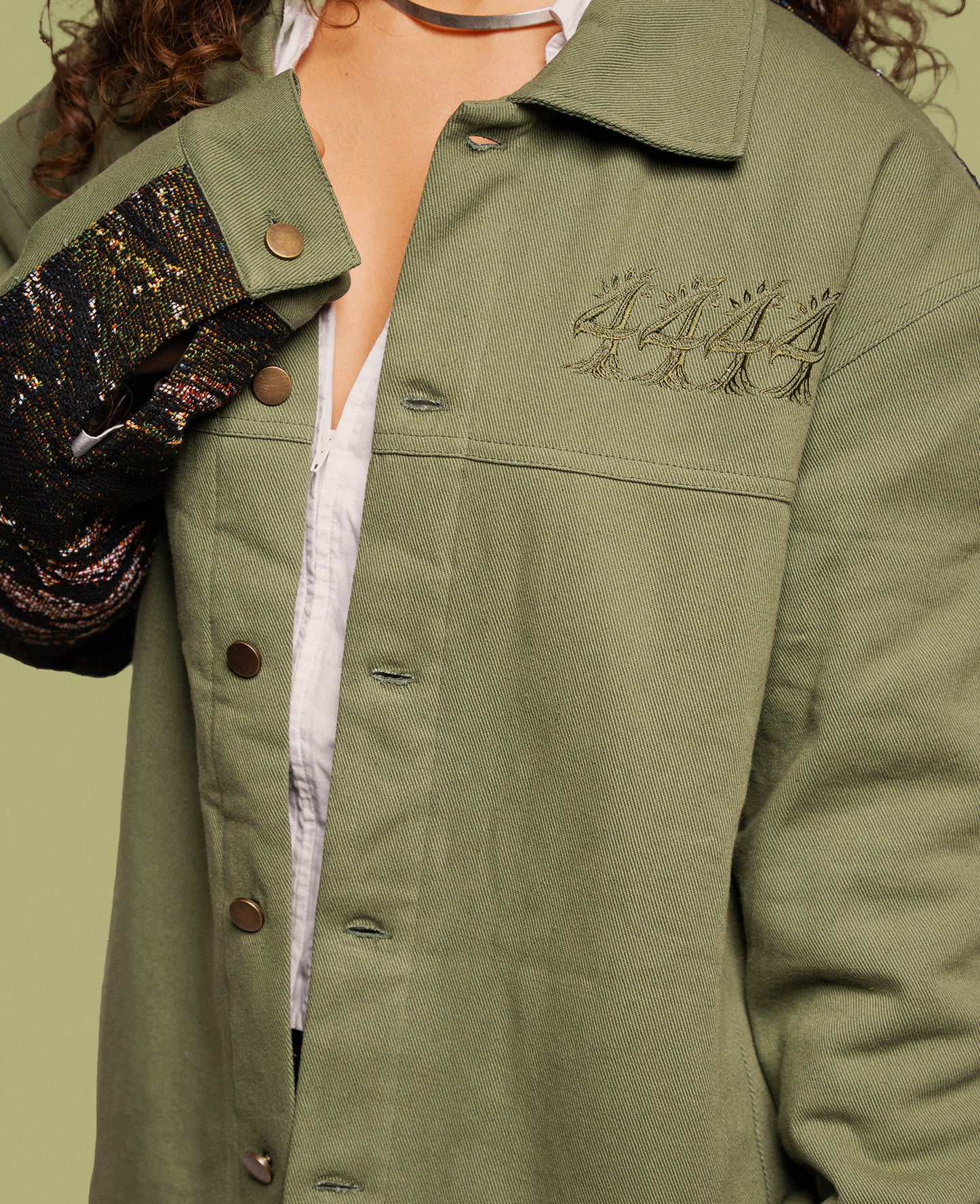 RUINS DENIM/WOVEN JACKET