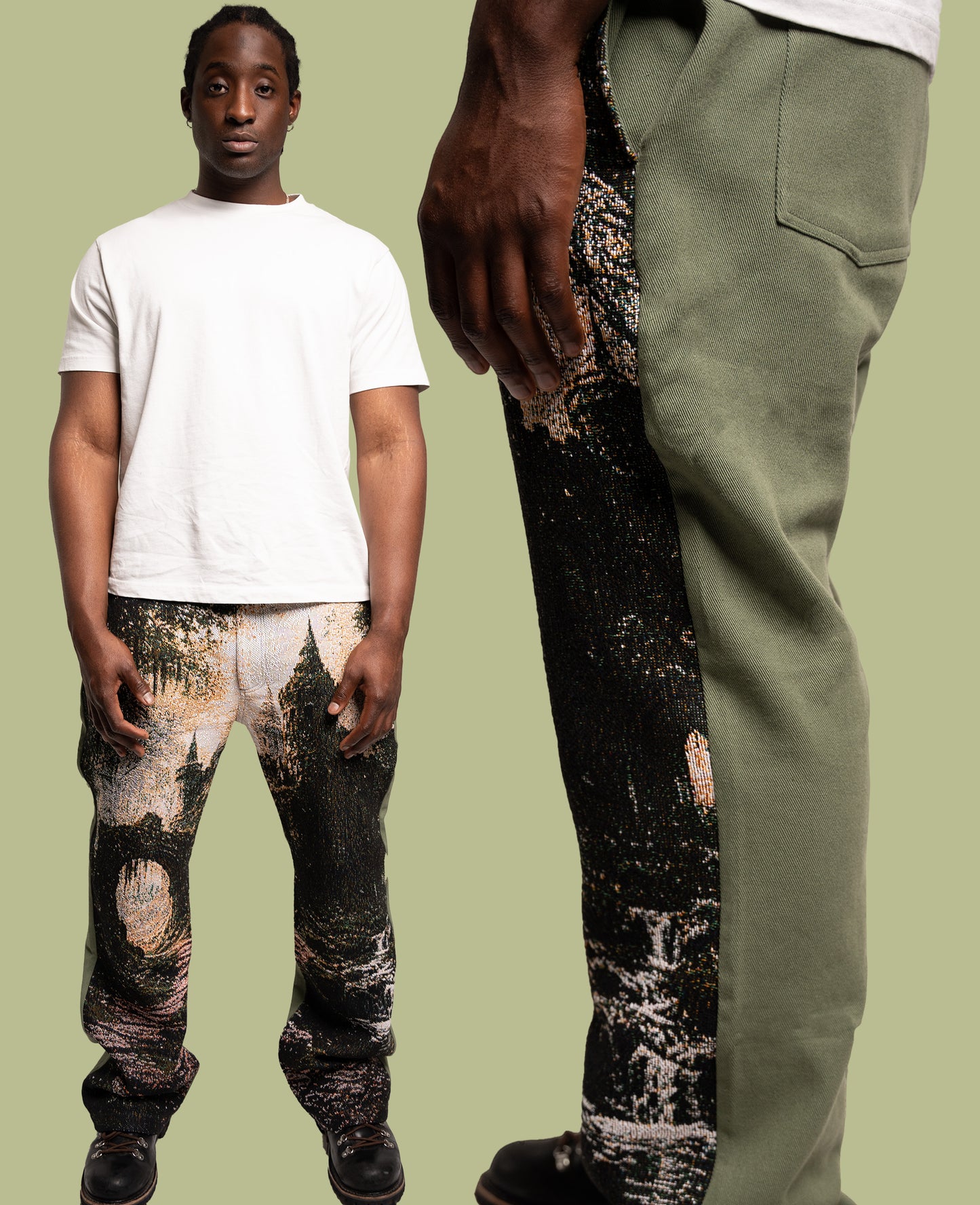 RUINS DENIM/WOVEN PANTS